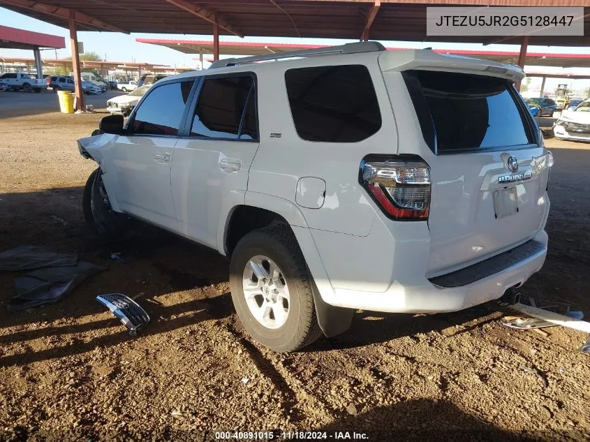 2016 Toyota 4Runner Sr5 VIN: JTEZU5JR2G5128447 Lot: 40891015