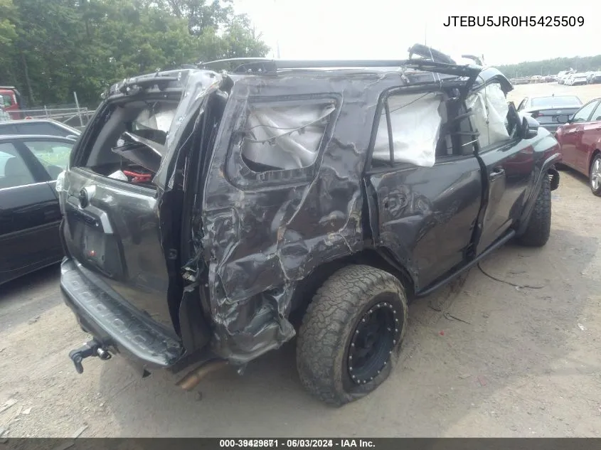 JTEBU5JR0H5425509 2017 Toyota 4Runner Sr5 Premium