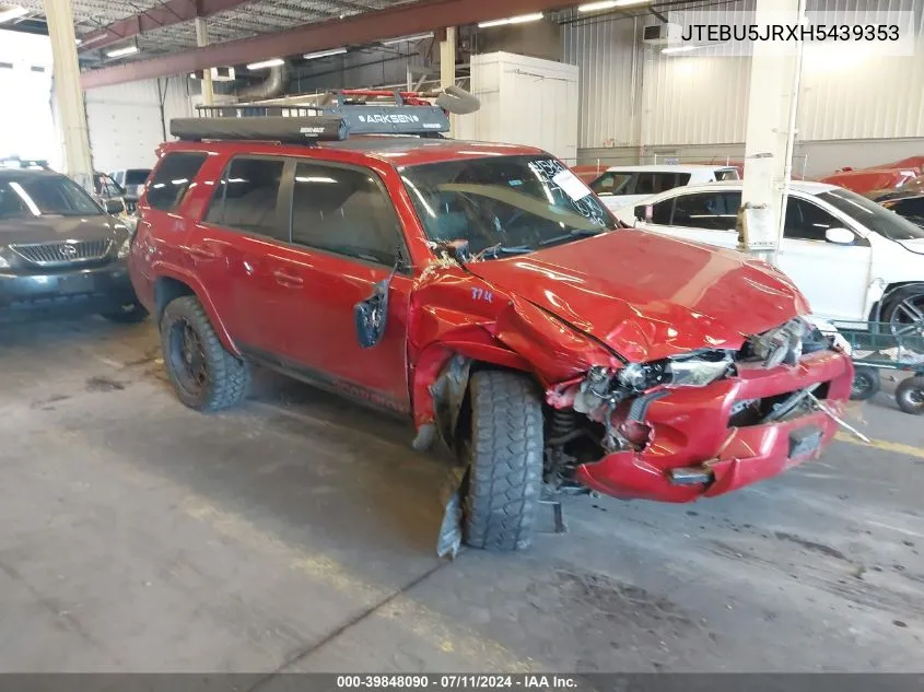 JTEBU5JRXH5439353 2017 Toyota 4Runner Sr5 Premium