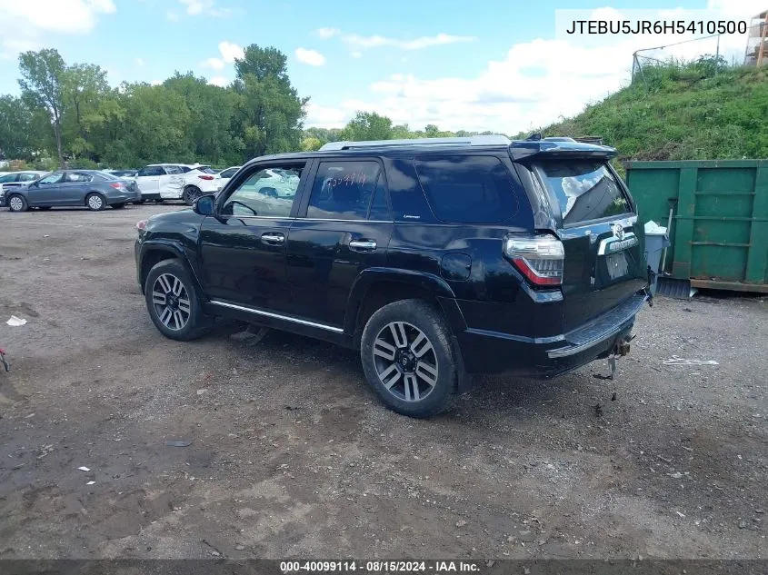 JTEBU5JR6H5410500 2017 Toyota 4Runner Limited