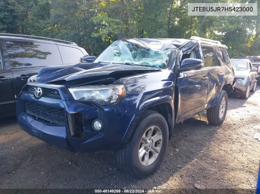 JTEBU5JR7H5423000 2017 Toyota 4Runner Sr5 Premium