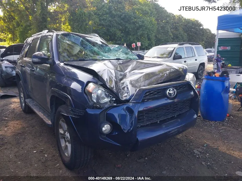 JTEBU5JR7H5423000 2017 Toyota 4Runner Sr5 Premium