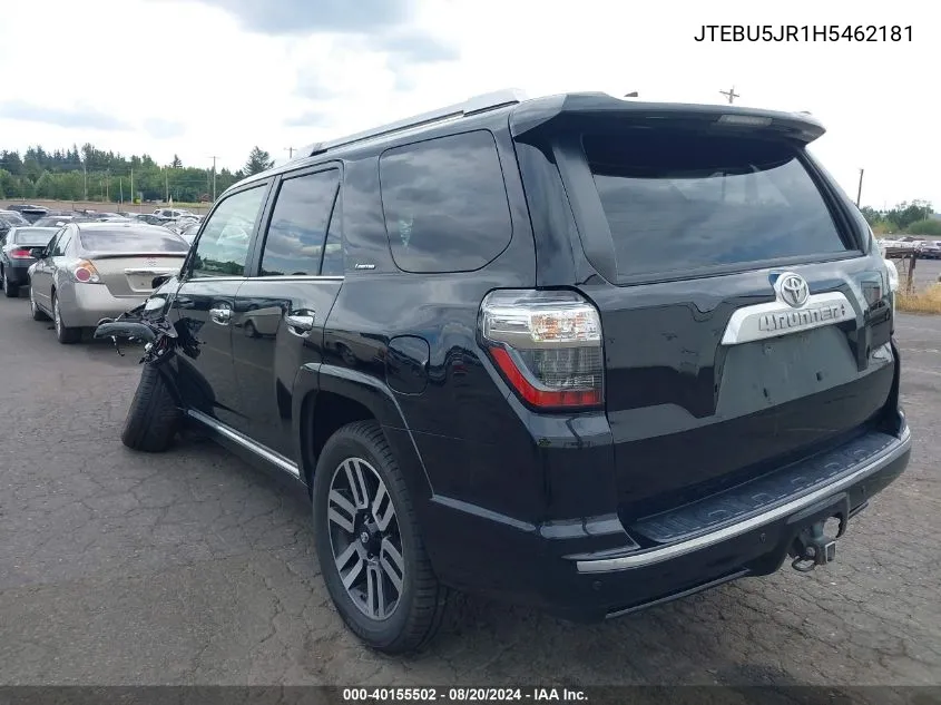 JTEBU5JR1H5462181 2017 Toyota 4Runner Limited