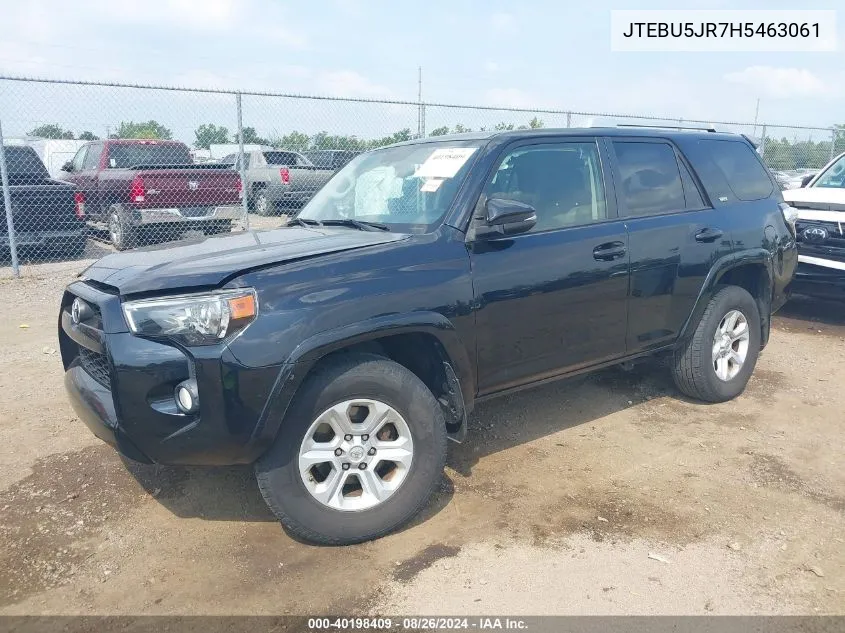 2017 Toyota 4Runner Sr5 Premium VIN: JTEBU5JR7H5463061 Lot: 40198409