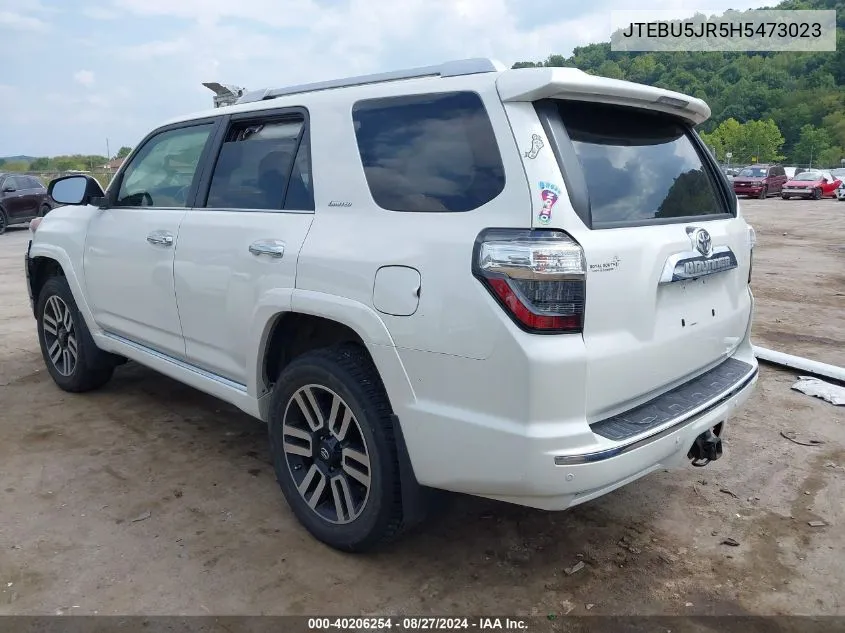 JTEBU5JR5H5473023 2017 Toyota 4Runner Limited