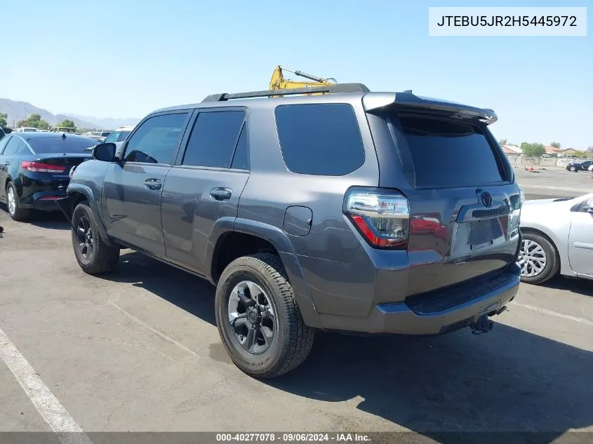 2017 Toyota 4Runner Sr5 VIN: JTEBU5JR2H5445972 Lot: 40277078