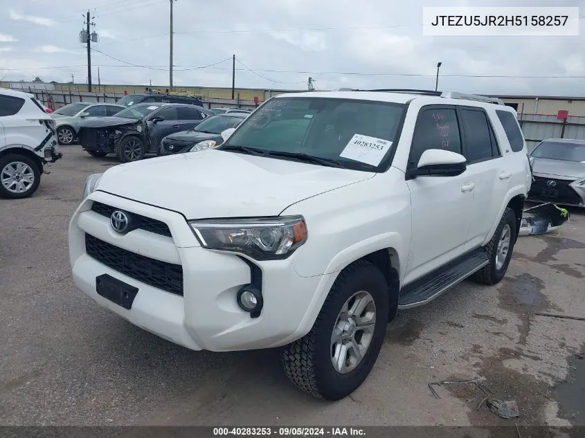 JTEZU5JR2H5158257 2017 Toyota 4Runner Sr5