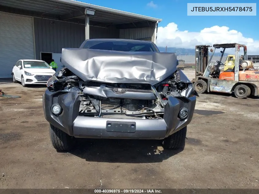 JTEBU5JRXH5478475 2017 Toyota 4Runner Sr5 Premium