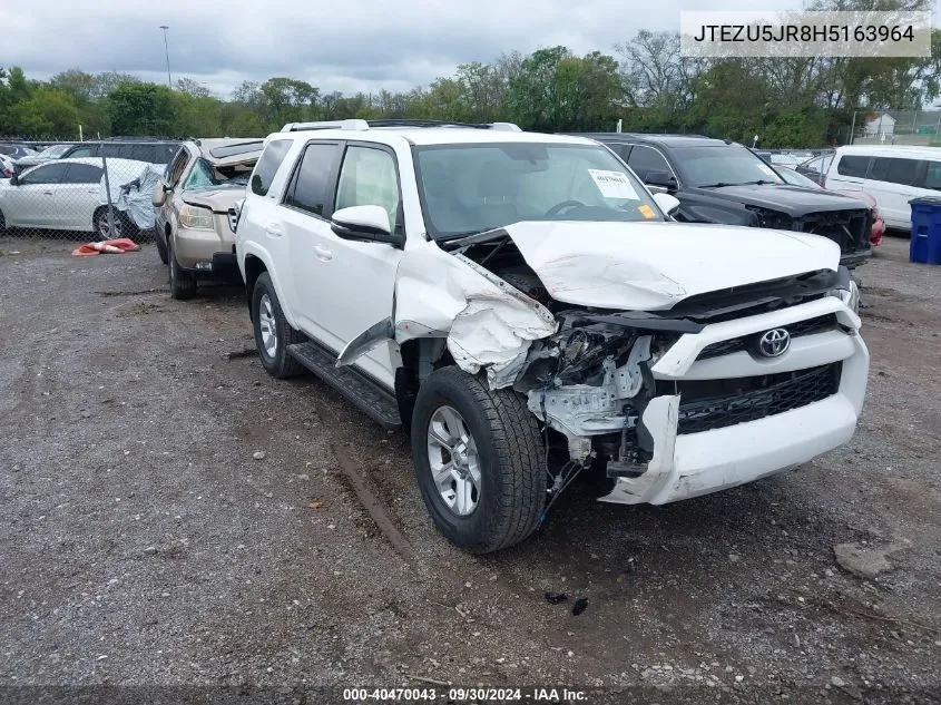 2017 Toyota 4Runner Sr5 Premium VIN: JTEZU5JR8H5163964 Lot: 40470043