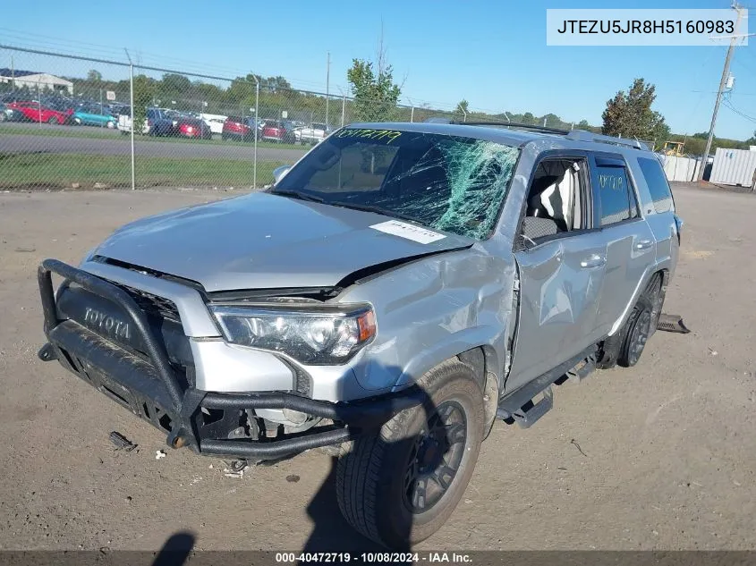 2017 Toyota 4Runner Sr5/Limited/Sr5 Premium VIN: JTEZU5JR8H5160983 Lot: 40472719