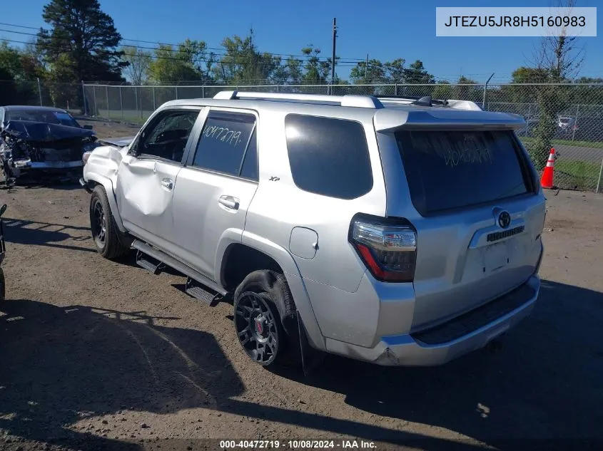 2017 Toyota 4Runner Sr5/Limited/Sr5 Premium VIN: JTEZU5JR8H5160983 Lot: 40472719