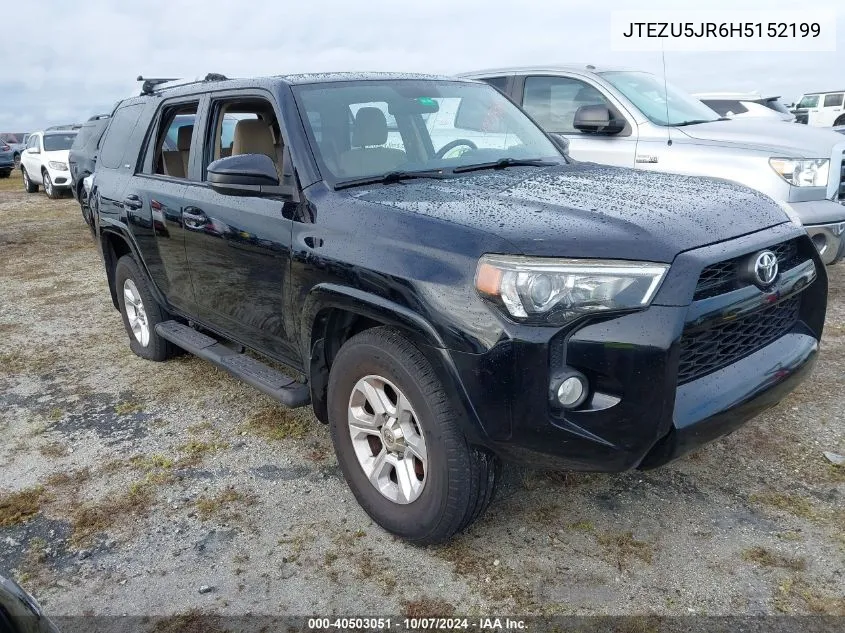 2017 Toyota 4Runner Sr5/Limited/Sr5 Premium VIN: JTEZU5JR6H5152199 Lot: 40503051