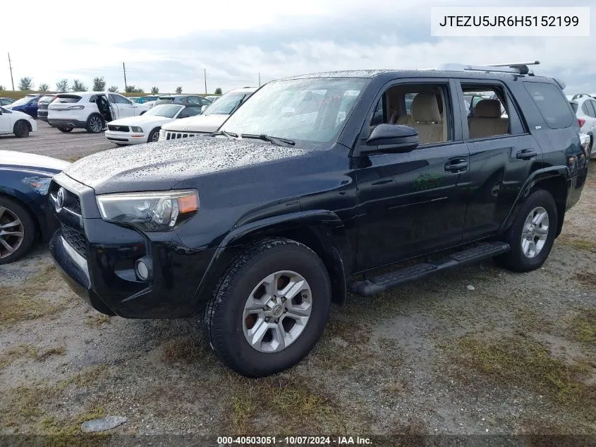 2017 Toyota 4Runner Sr5/Limited/Sr5 Premium VIN: JTEZU5JR6H5152199 Lot: 40503051