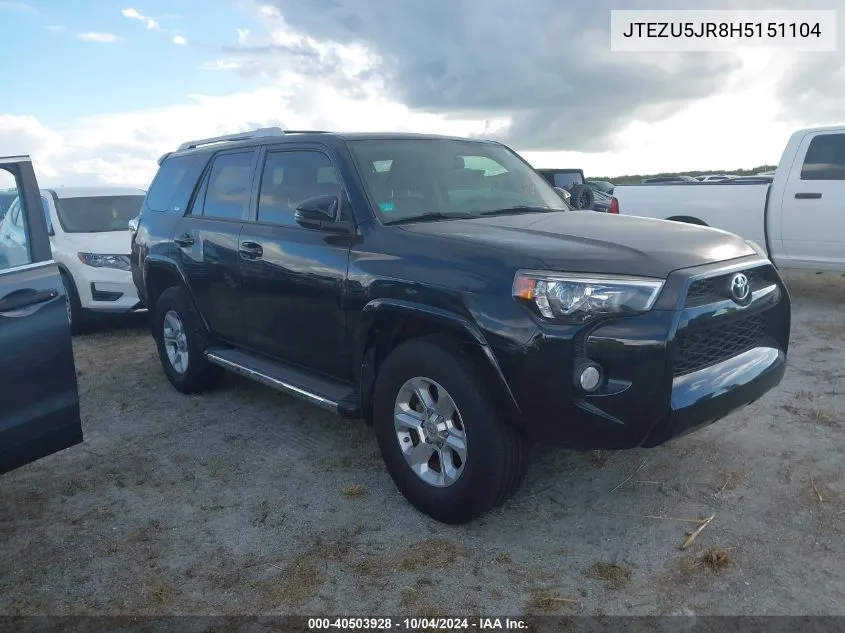 JTEZU5JR8H5151104 2017 Toyota 4Runner Sr5 Premium