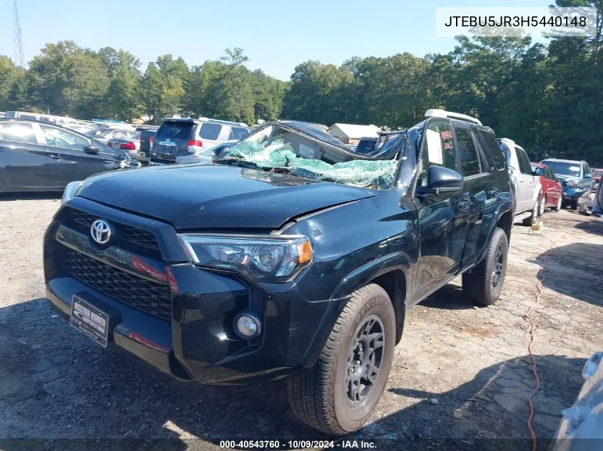 2017 Toyota 4Runner Sr5 VIN: JTEBU5JR3H5440148 Lot: 40543760