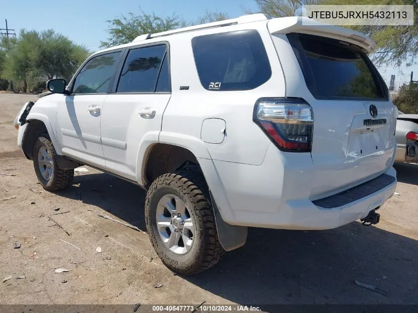 JTEBU5JRXH5432113 2017 Toyota 4Runner Sr5