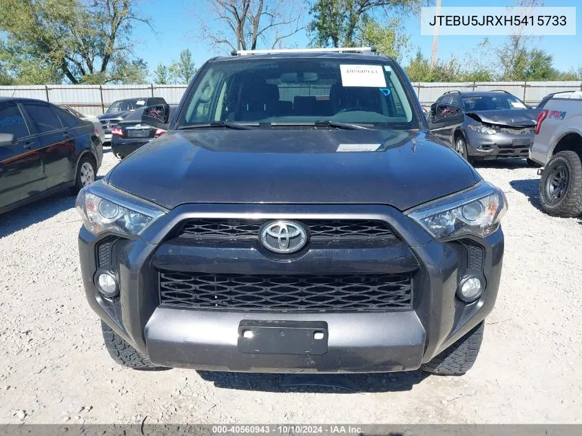 JTEBU5JRXH5415733 2017 Toyota 4Runner Sr5