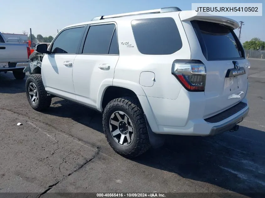 JTEBU5JRXH5410502 2017 Toyota 4Runner Trd Off Road Premium