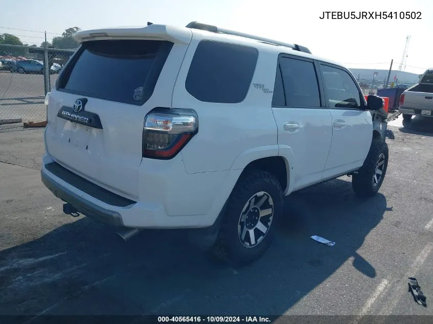 JTEBU5JRXH5410502 2017 Toyota 4Runner Trd Off Road Premium