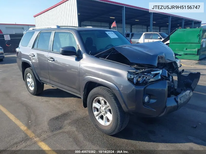 2017 Toyota 4Runner Sr5/Limited/Sr5 Premium VIN: JTEZU5JR9H5156747 Lot: 40570382