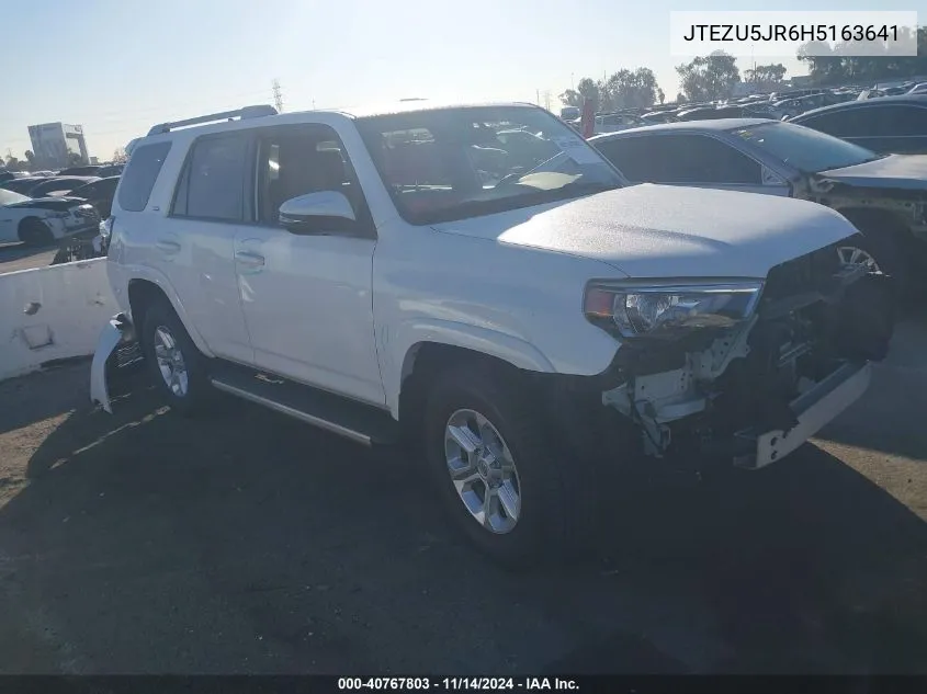 2017 Toyota 4Runner Sr5 Premium VIN: JTEZU5JR6H5163641 Lot: 40767803