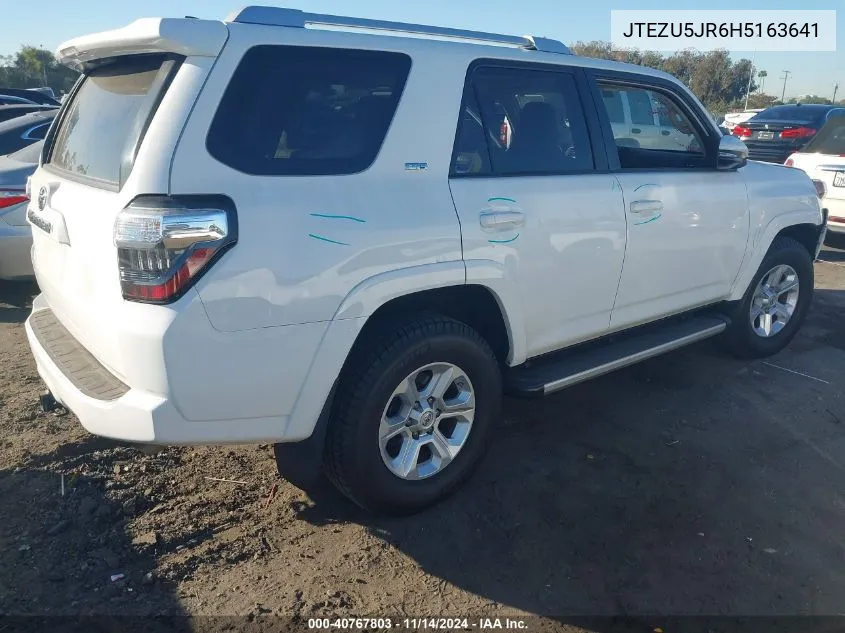 2017 Toyota 4Runner Sr5 Premium VIN: JTEZU5JR6H5163641 Lot: 40767803