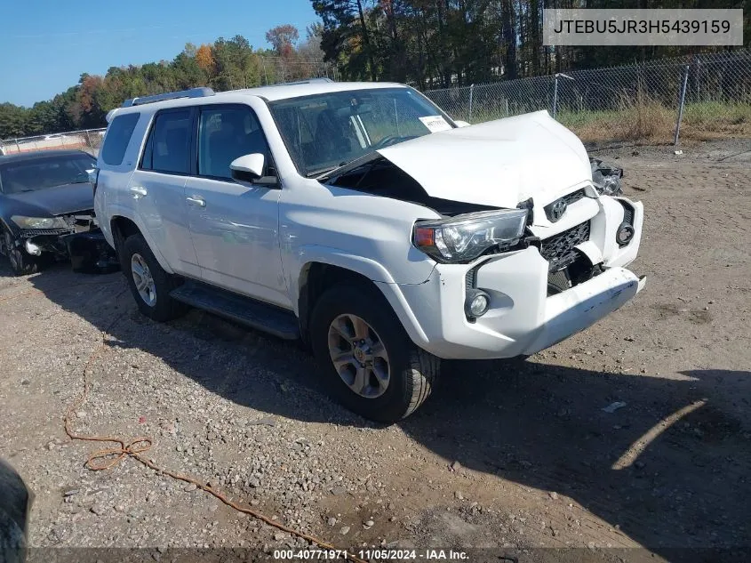 2017 Toyota 4Runner Sr5 VIN: JTEBU5JR3H5439159 Lot: 40771971