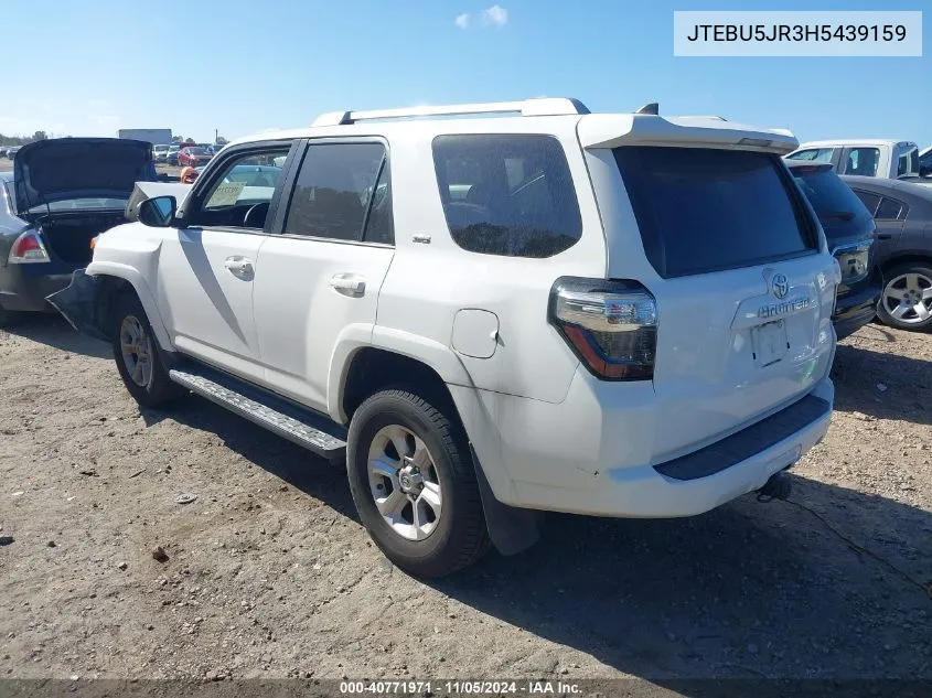 2017 Toyota 4Runner Sr5 VIN: JTEBU5JR3H5439159 Lot: 40771971