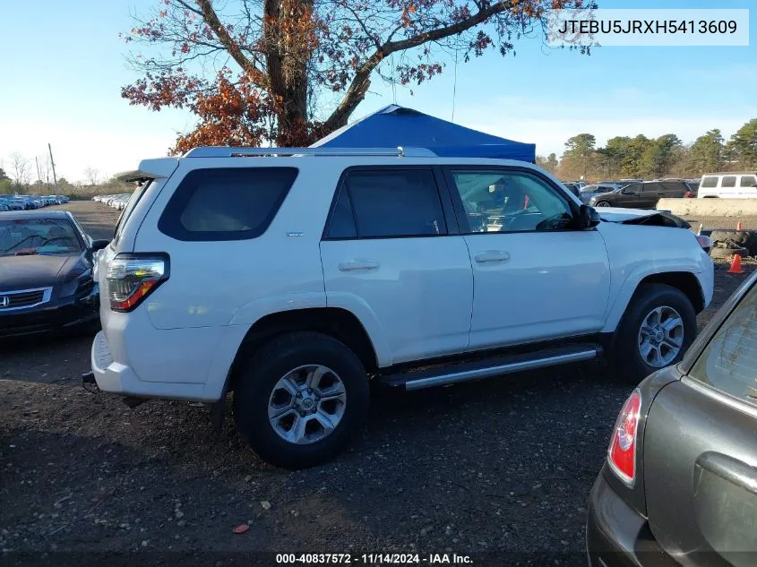 2017 Toyota 4Runner Sr5 VIN: JTEBU5JRXH5413609 Lot: 40837572