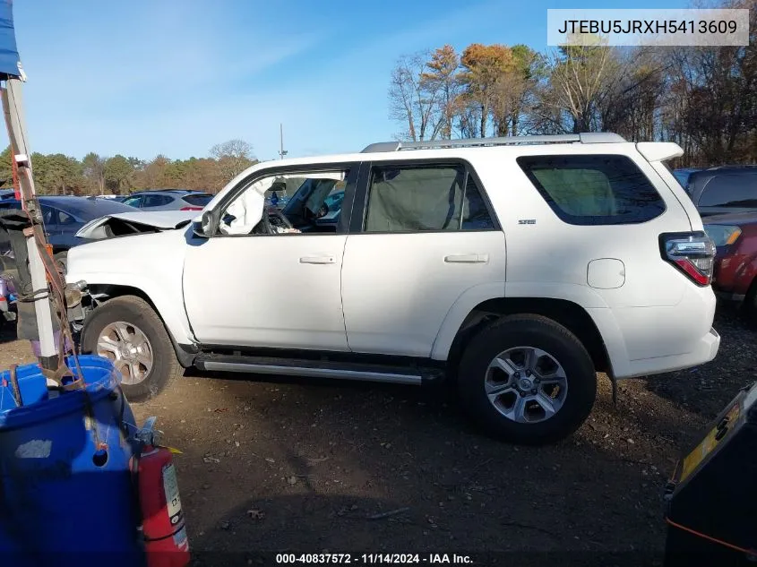 2017 Toyota 4Runner Sr5 VIN: JTEBU5JRXH5413609 Lot: 40837572