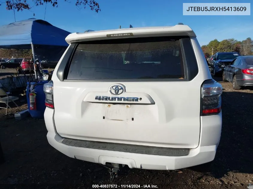 2017 Toyota 4Runner Sr5 VIN: JTEBU5JRXH5413609 Lot: 40837572