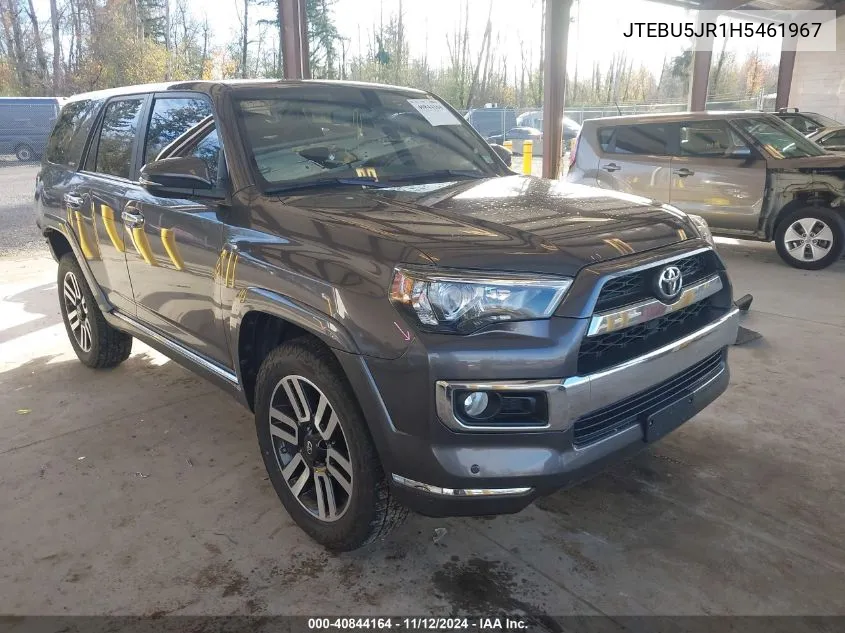 2017 Toyota 4Runner Limited VIN: JTEBU5JR1H5461967 Lot: 40844164