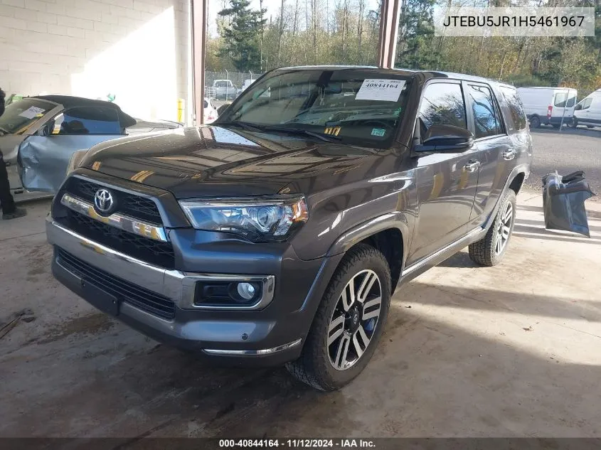 2017 Toyota 4Runner Limited VIN: JTEBU5JR1H5461967 Lot: 40844164