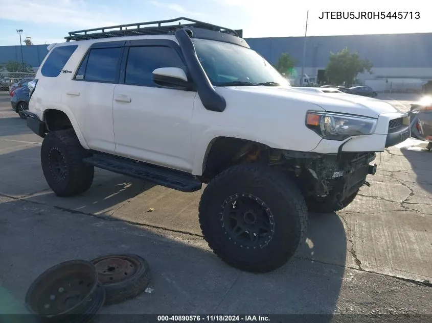 2017 Toyota 4Runner Trd Pro VIN: JTEBU5JR0H5445713 Lot: 40890576