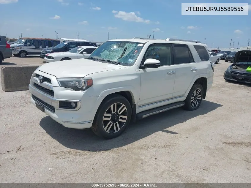 2018 Toyota 4Runner Limited VIN: JTEBU5JR9J5589556 Lot: 39752695