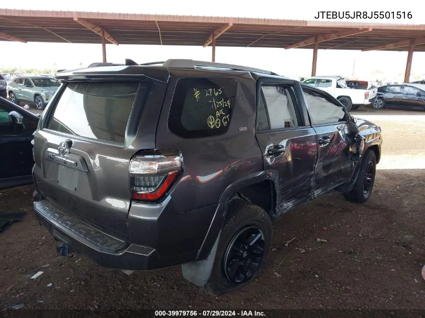 2018 Toyota 4Runner Sr5 VIN: JTEBU5JR8J5501516 Lot: 39979756