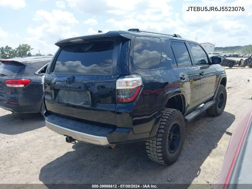 JTEBU5JR6J5523076 2018 Toyota 4Runner Trd Off Road Premium