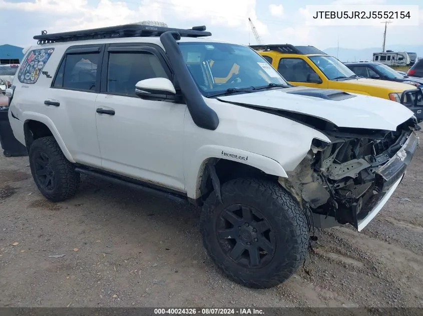 JTEBU5JR2J5552154 2018 Toyota 4Runner Trd Off Road Premium