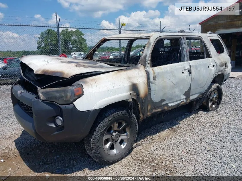 2018 Toyota 4Runner Sr5 Premium VIN: JTEBU5JR9J5541197 Lot: 40056045