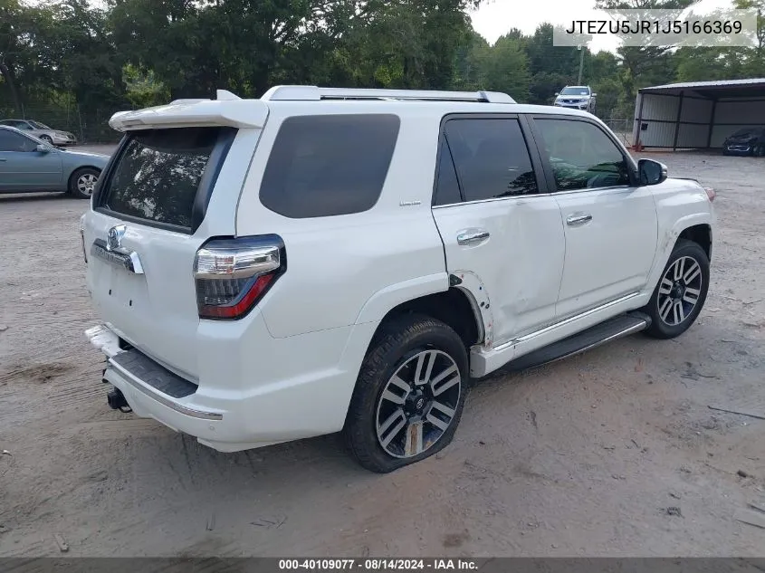 JTEZU5JR1J5166369 2018 Toyota 4Runner Limited