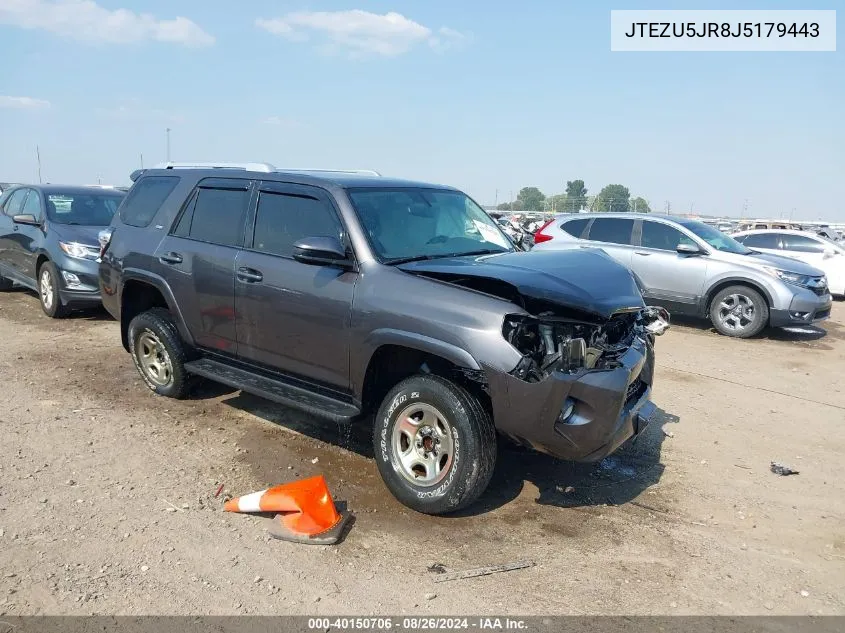 2018 Toyota 4Runner Sr5 VIN: JTEZU5JR8J5179443 Lot: 40150706