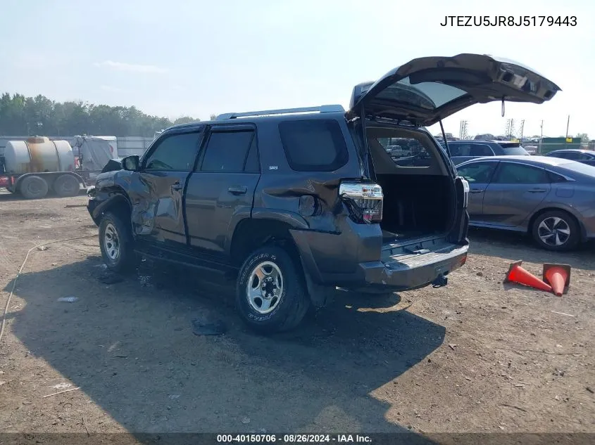 JTEZU5JR8J5179443 2018 Toyota 4Runner Sr5