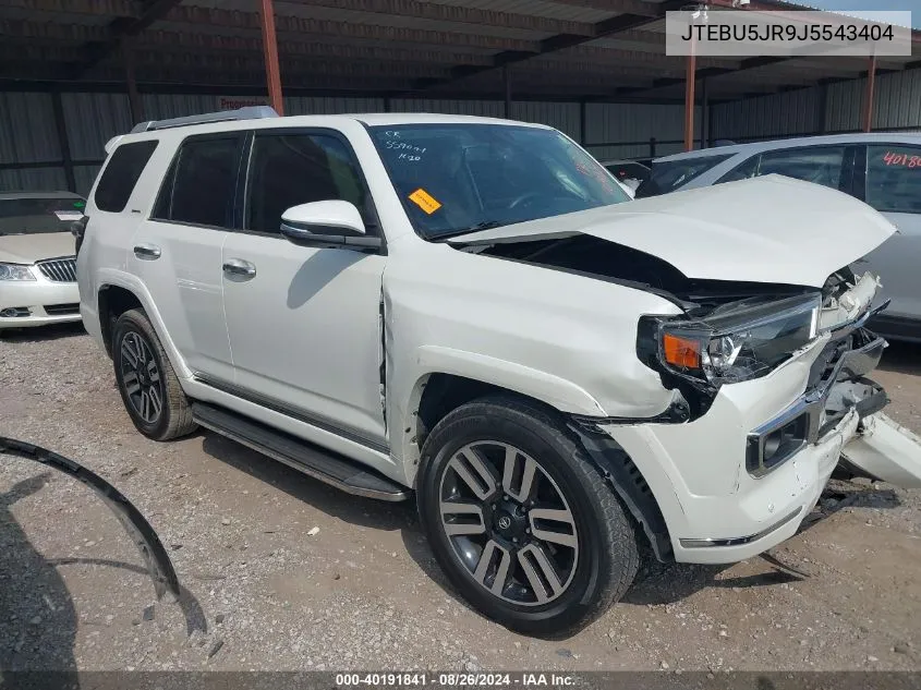 JTEBU5JR9J5543404 2018 Toyota 4Runner Limited