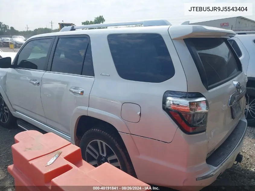 JTEBU5JR9J5543404 2018 Toyota 4Runner Limited