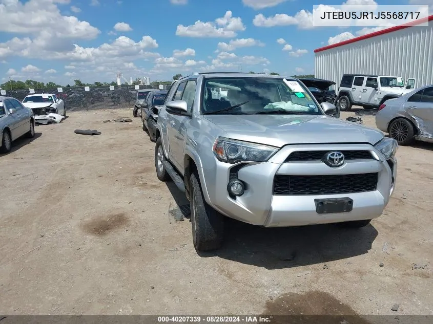 2018 Toyota 4Runner Sr5 Premium VIN: JTEBU5JR1J5568717 Lot: 40207339