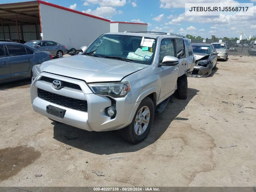 JTEBU5JR1J5568717 2018 Toyota 4Runner Sr5 Premium