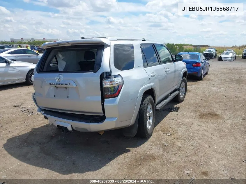 2018 Toyota 4Runner Sr5 Premium VIN: JTEBU5JR1J5568717 Lot: 40207339