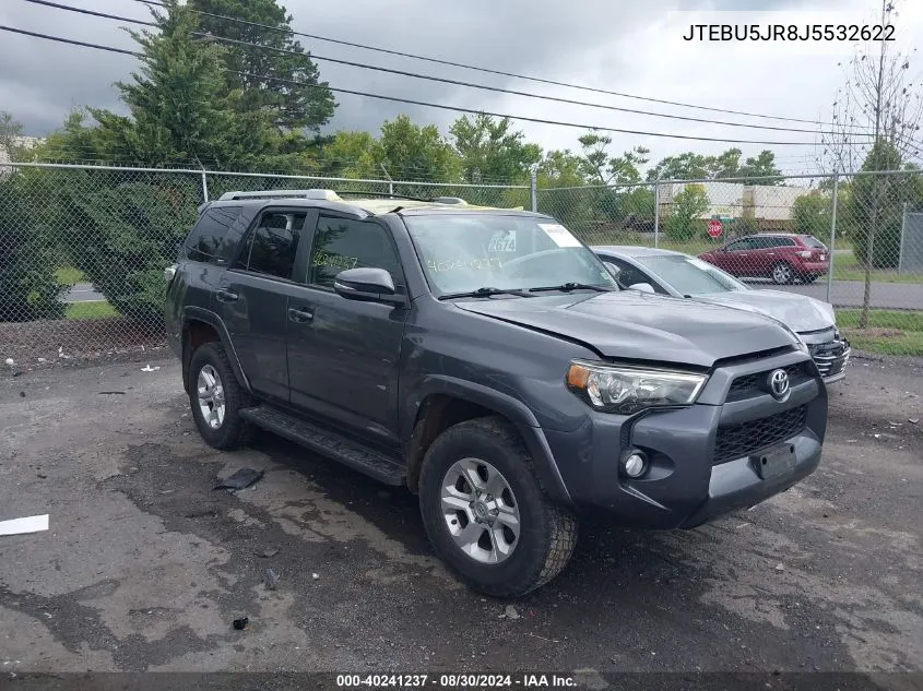 2018 Toyota 4Runner Sr5 Premium VIN: JTEBU5JR8J5532622 Lot: 40241237