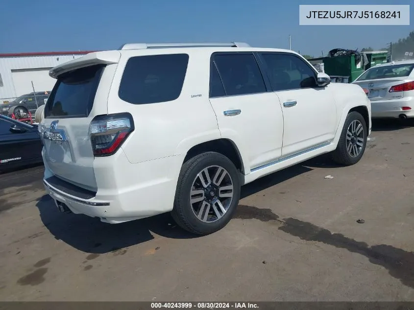 JTEZU5JR7J5168241 2018 Toyota 4Runner Limited