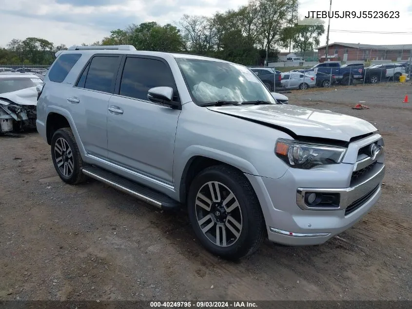 JTEBU5JR9J5523623 2018 Toyota 4Runner Limited